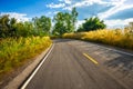 Curve Road on the Hill Royalty Free Stock Photo