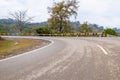 Curve road on mountain in counteryside in India