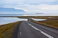 Curve Road at North Iceland Royalty Free Stock Photo