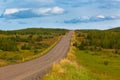 Curve Road at North Iceland Royalty Free Stock Photo