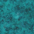 Curve seamless pattern with curly contours on watercolor background