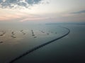 Sultan Abdul Halim Muadzam Shah Bridge in evening