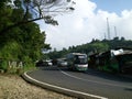 Curve street in Bogor Royalty Free Stock Photo