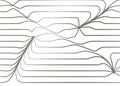 Curve wave seamless pattern. Thin line wavy abstract vector background Royalty Free Stock Photo