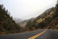 Curved asphalt road