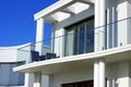 Curved Balcony, Modern House Royalty Free Stock Photo