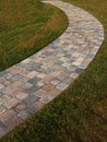 Curved Brick Path Royalty Free Stock Photo