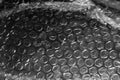 Curved Bubble Wrap Texture. Abstract industrial overlay Royalty Free Stock Photo