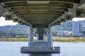 Tilikum Crossing Bridge of the People across Willamette River Royalty Free Stock Photo