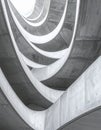 Curved Concrete Architectural Abstract Pattern Royalty Free Stock Photo