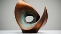 Curved Copper Sculpture: Op Art Inspired By Henry Moore And Karl Blossfeldt