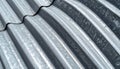Curved Corrugated Metal Sheet Texture Royalty Free Stock Photo