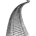 Curved endless Train track Royalty Free Stock Photo