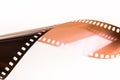 Curved Film strip Royalty Free Stock Photo