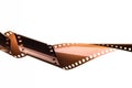 Curved Film strip Royalty Free Stock Photo