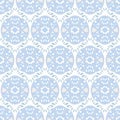 Curved Geometric Pattern In Blue And White