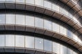 Curved glass office building Royalty Free Stock Photo