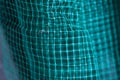 Curved green grid background. distorted texture grid.