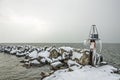 Curved Icicles and a Snowstorm