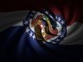 Curved Missouri flag Royalty Free Stock Photo