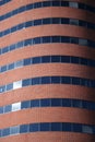 Curved modern brick building Royalty Free Stock Photo