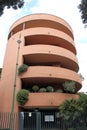 Curved modern building