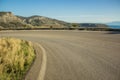 Curved mountain empty car road transport object