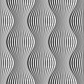 Curved optical illusion background Royalty Free Stock Photo