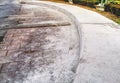 Curved Concrete Footpath Royalty Free Stock Photo