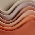 Curved, overlapping layers create wave-like patterns in shades of beige, brown, and Royalty Free Stock Photo
