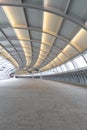 Curved overpass walkway Royalty Free Stock Photo