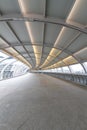 Curved overpass walkway Royalty Free Stock Photo