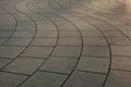 Curved paving Royalty Free Stock Photo