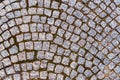 Curved paving texture pattern Royalty Free Stock Photo