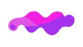 Curved Purple Gradient Blob Shape, vector design Generative AI Royalty Free Stock Photo