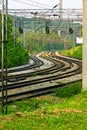 Curved railway Royalty Free Stock Photo