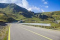 Curved road in mountain landscape Royalty Free Stock Photo