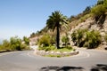 Curved Road on San Cristobal Hill - Santiago - Chile Royalty Free Stock Photo