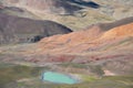 A curved road in the Tibetan plateau