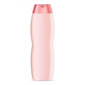 Curved shape cosmetic bottle mockup for shampoo Royalty Free Stock Photo