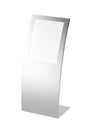 Curved silver ad panel Royalty Free Stock Photo