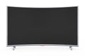 Curved Smart LCD Plasma TV or Monitor. 3d Rendering