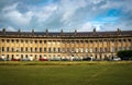 Curved terrace of Georgian Town houses in The Circus Royalty Free Stock Photo