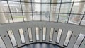 Curved wall of the atrium of the old city library of Ghent Royalty Free Stock Photo