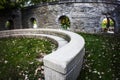 Curved wall inside a stone building in Cincinnati Ohio Royalty Free Stock Photo