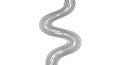 Curved, wavy lines create a flowing design on a white background. The lines are parall Royalty Free Stock Photo