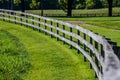 Curved Wooden Fence