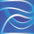 Blue background abstract design.Waves design. Royalty Free Stock Photo