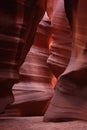 Curves of Antelope canyon in Arizona, US