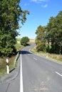 curves of a country road in late summer Royalty Free Stock Photo